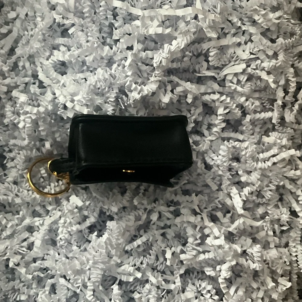 Heritage Black Mini Bag Charm with Gold Accent